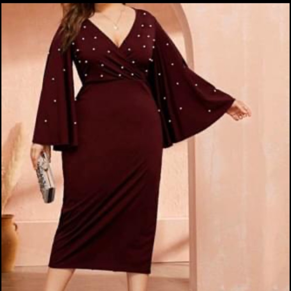 Beautiful Burgundy brand New Dress 2XL